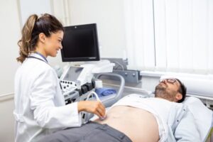 desconforto abdominal, exame para desconforto abdominal