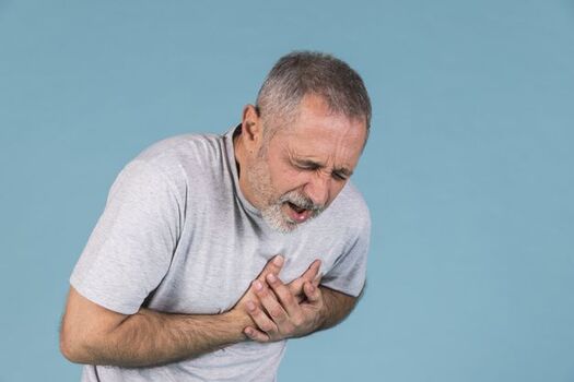 Falta de ar e dor no peito